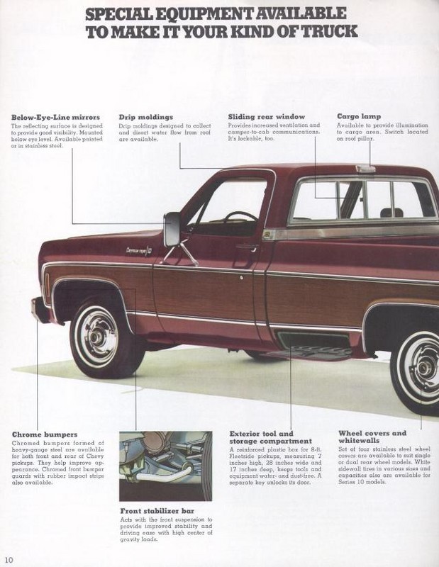 1974 Chevrolet Pickups Brochure Page 7